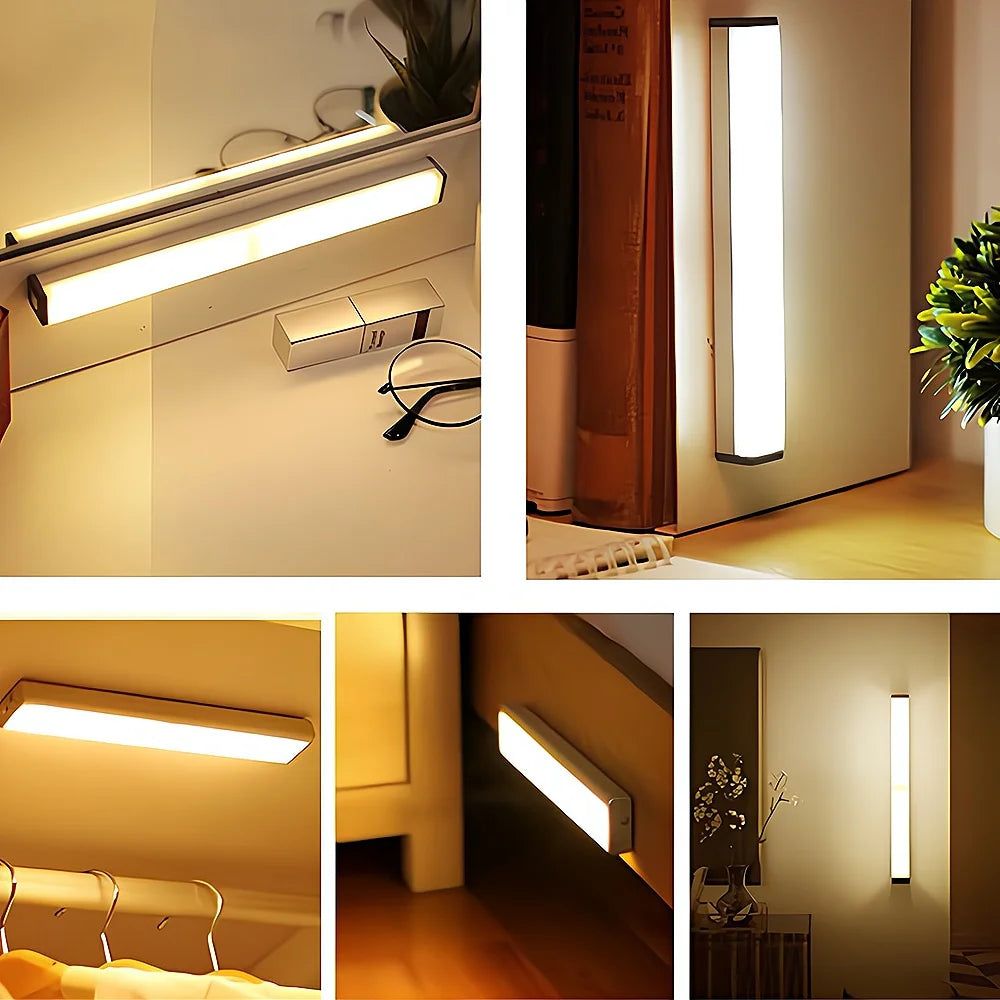 LED Motion Sensor Light – Wireless USB Rechargeable Magnetic Lamp for Closet & Home