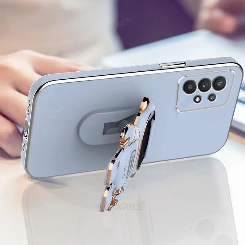 Astronaut Holder Plating Phone Case for Samsung Galaxy