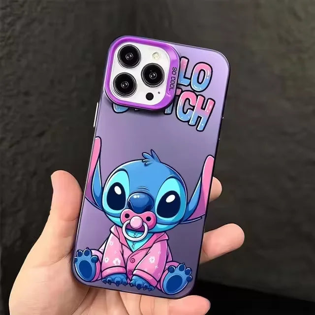 Cartoon Stitch Phone Case for iPhone – Soft Silicone Shockproof Cover