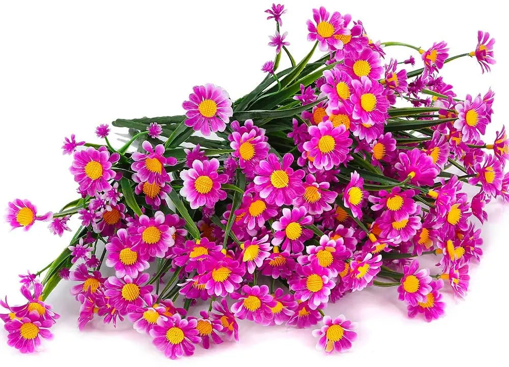 Artificial Flowers for Outdoor and Home Garden Decoration – UV Resistant Plastic Greenery Shrubs