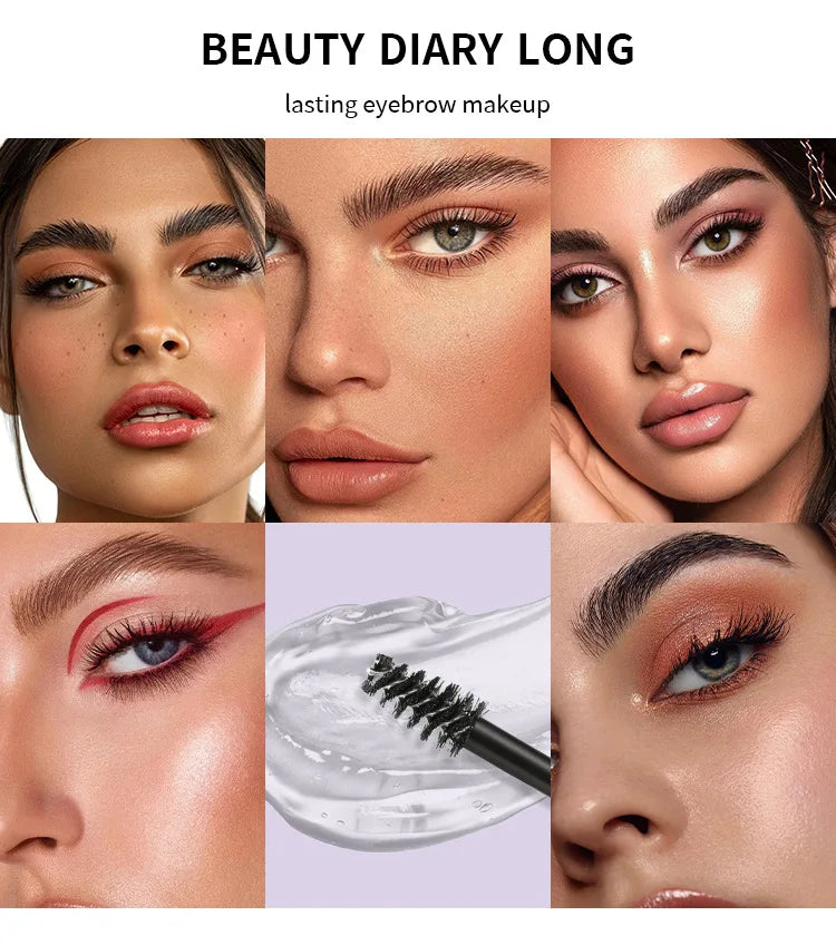 Waterproof Eyebrow Gel – Long Lasting Quick-Dry Transparent Brow Fix
