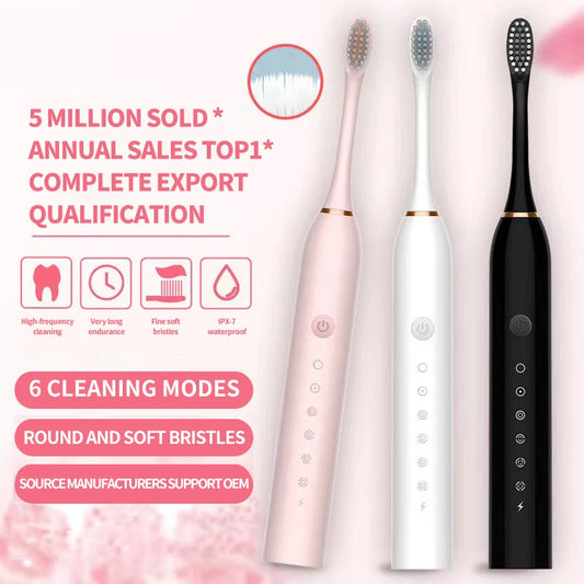 Sonic Electric Toothbrush – Rechargeable & Waterproof