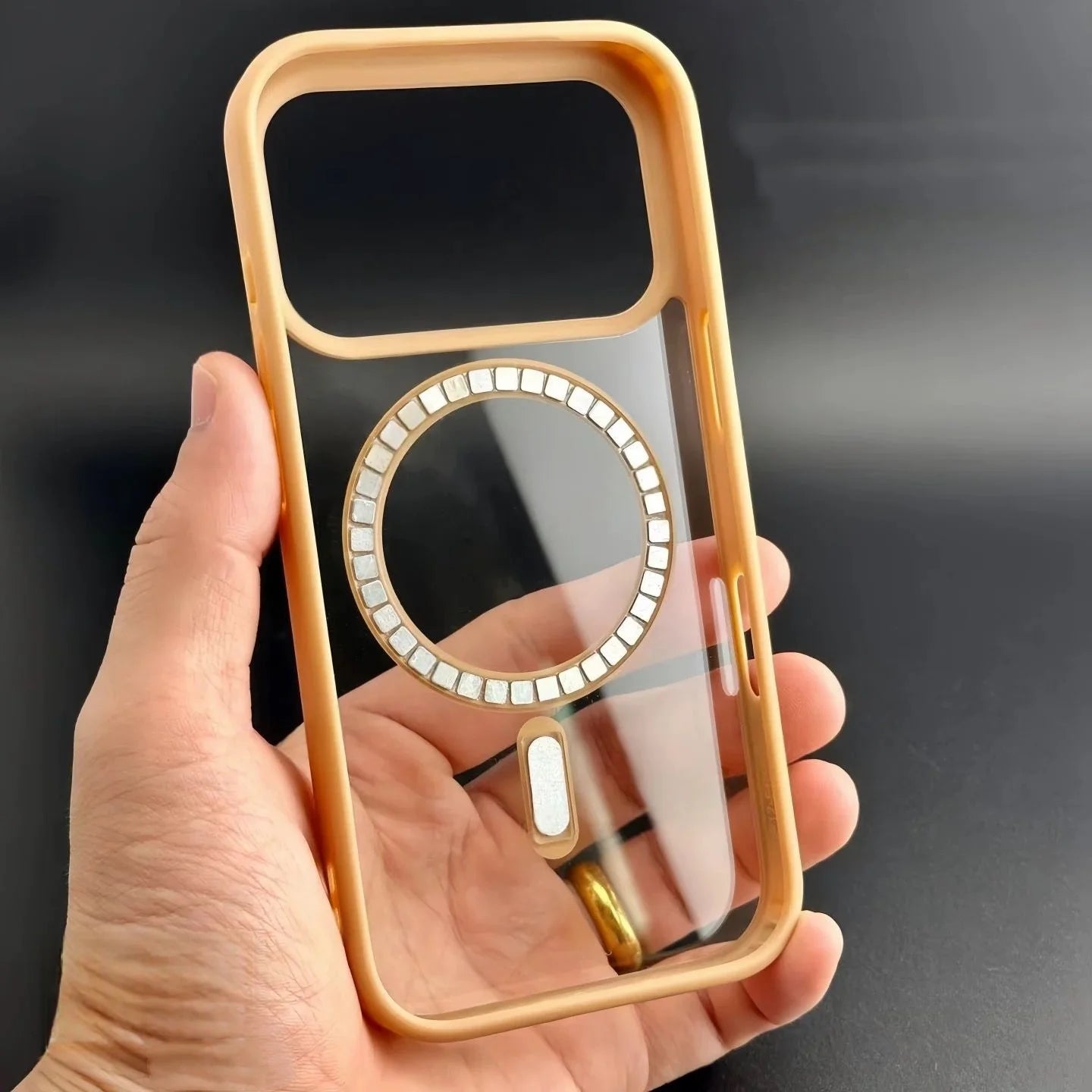 Transparent MagSafe Acrylic Case for iPhone – Shockproof Slim Cover