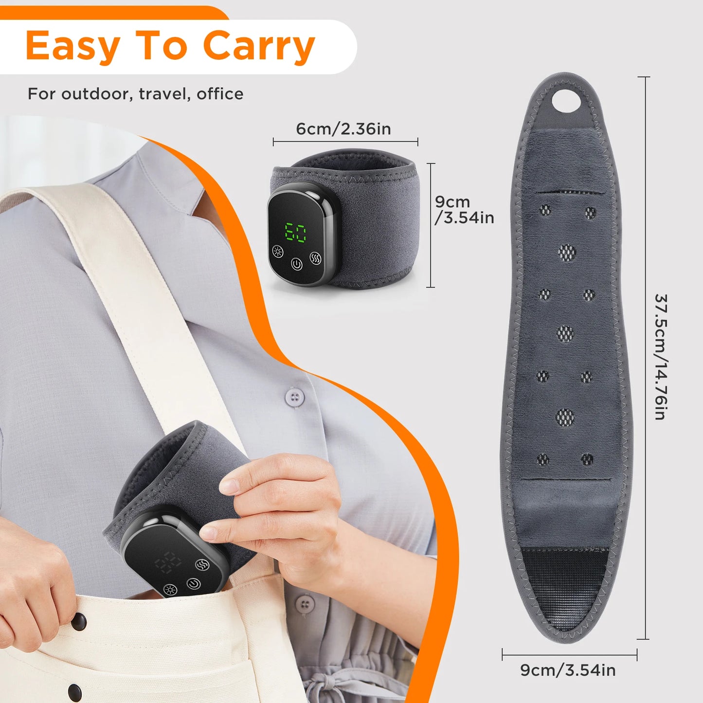 Electric Ankle & Wrist Massager – Hot Compress & Vibration Support