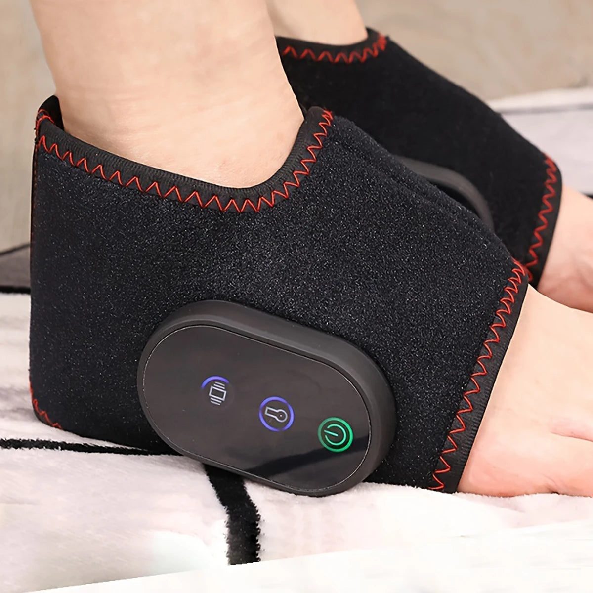 Rechargeable Ankle Massager – Heat & Vibration Therapy