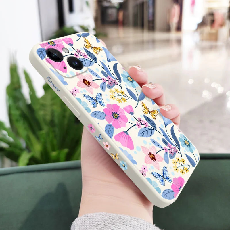 Miss Pattern Flower Phone Case  Stylish & Protective