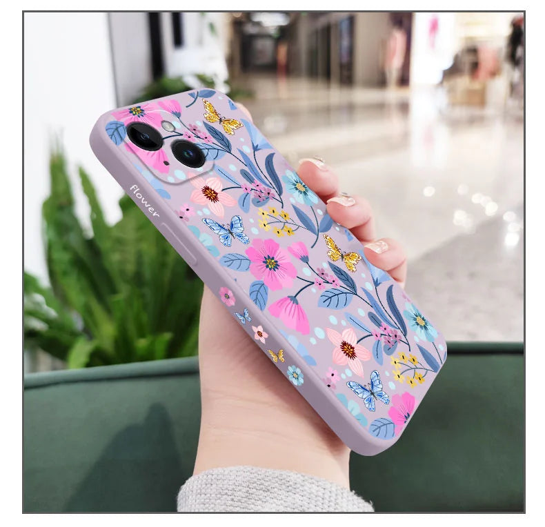 Miss Pattern Flower Phone Case – Stylish & Protective