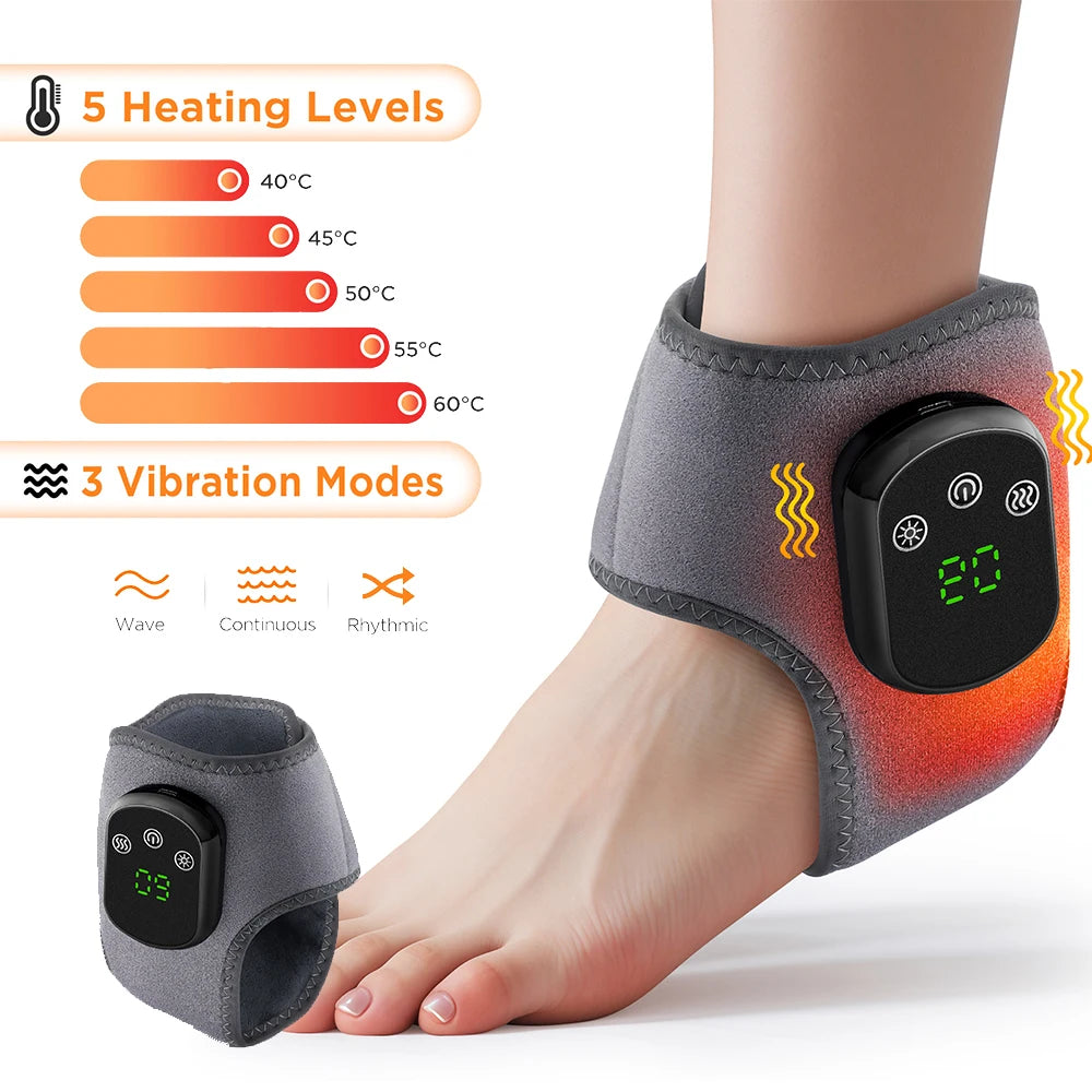 Electric Heating Wrist & Ankle Massager – Heat & Vibration Therapy