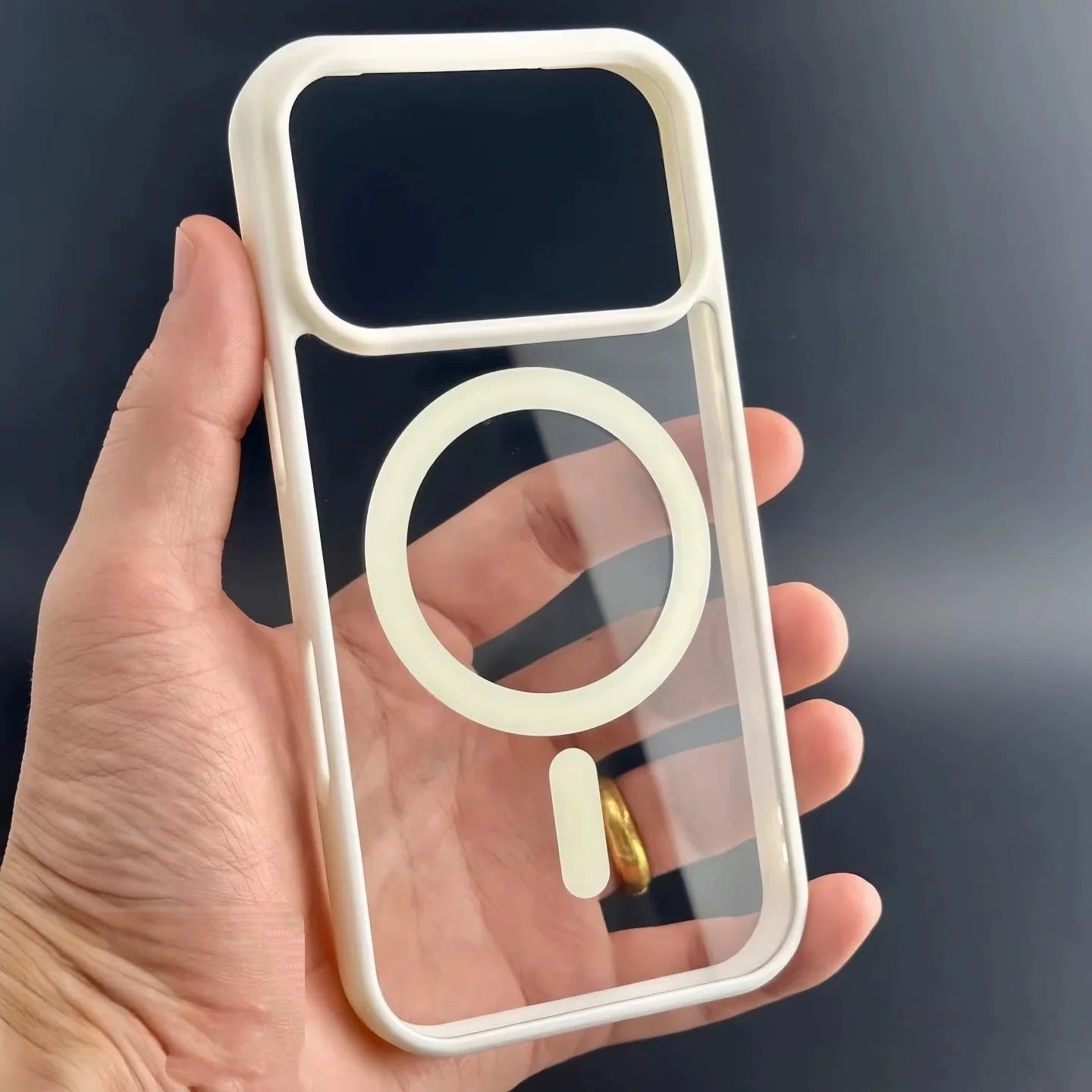 Transparent MagSafe Acrylic Case for iPhone – Shockproof Slim Cover