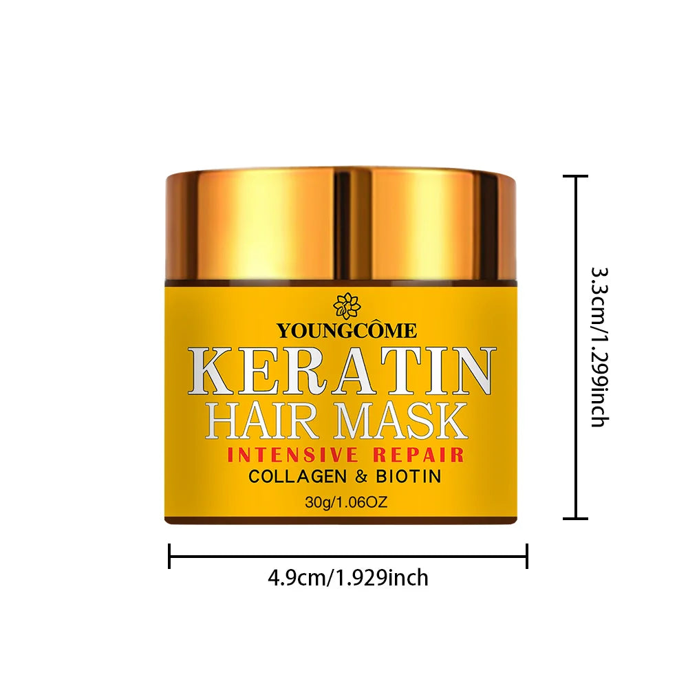 Keratin Hair Mask – Biotin & Collagen Treatment for Dry & Damaged Hair
