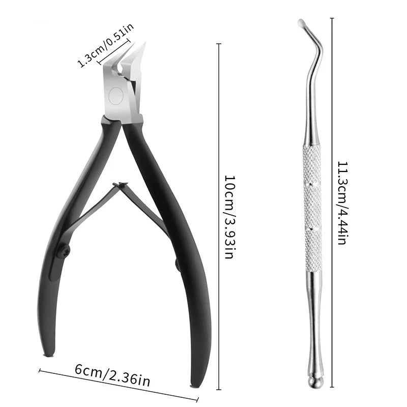 Professional Toenail Clipper for Thick & Ingrown Nails – Stainless Steel Podiatrist Nipper