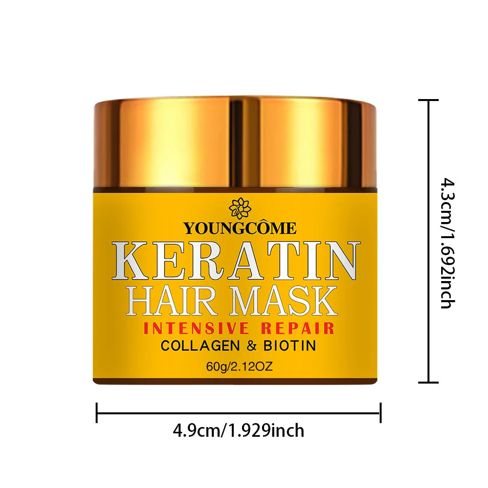 Keratin Hair Mask – Biotin & Collagen Treatment for Dry & Damaged Hair