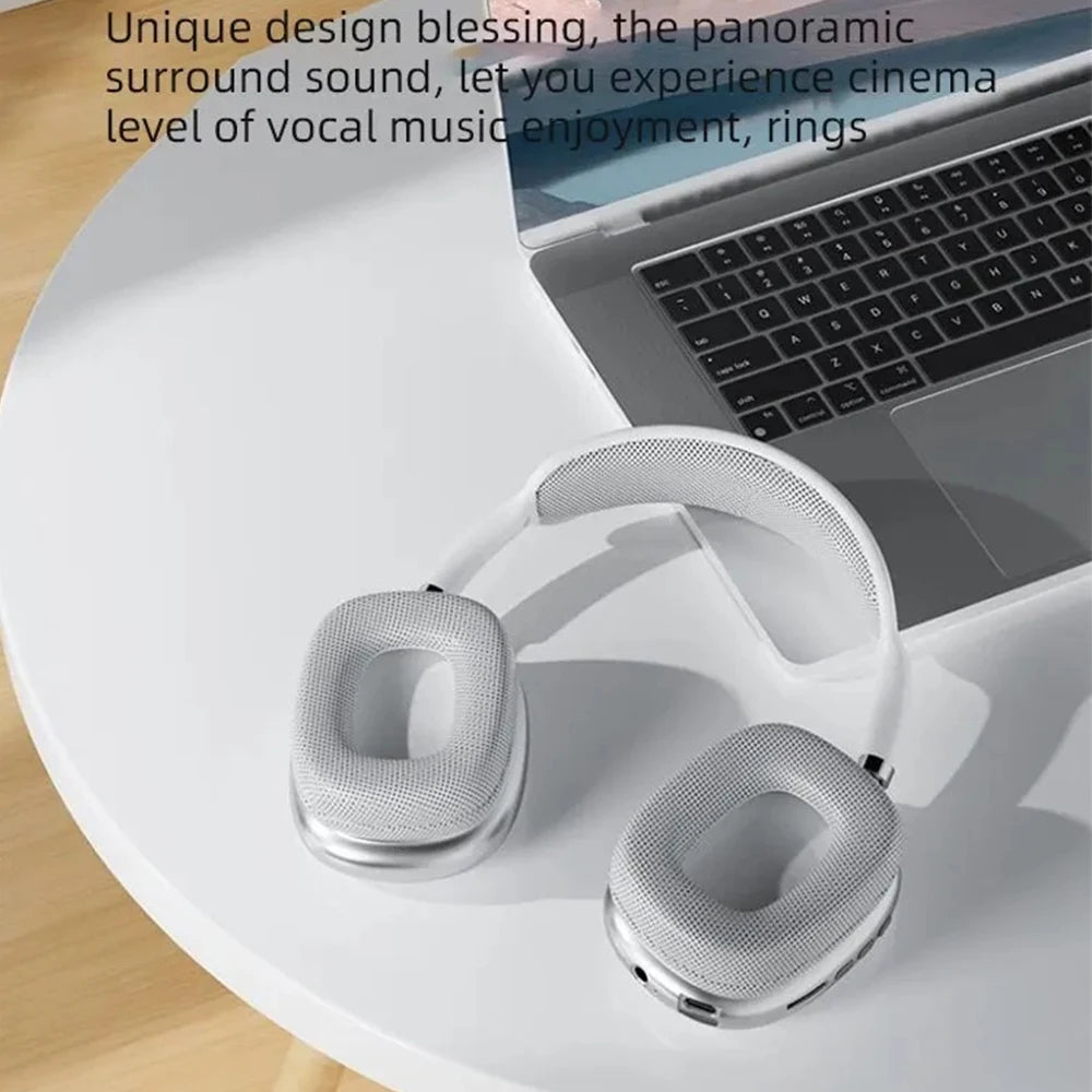 P9 Wireless Bluetooth Headphones – Noise Cancelling Over-Ear Headset with Mic & 360° Surround Sound