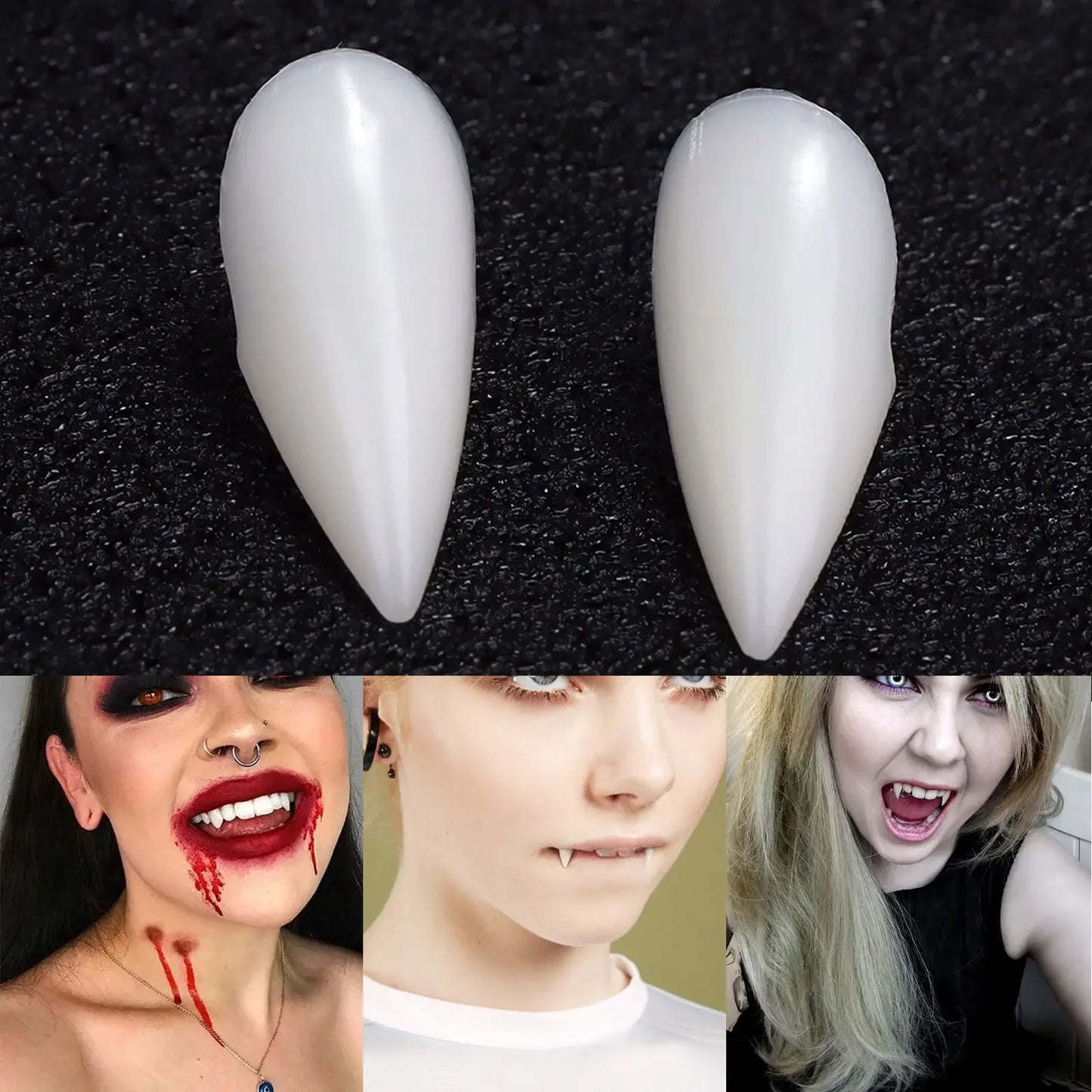 Halloween Vampire Fangs – Realistic, Comfortable, and Perfect for Any Costume