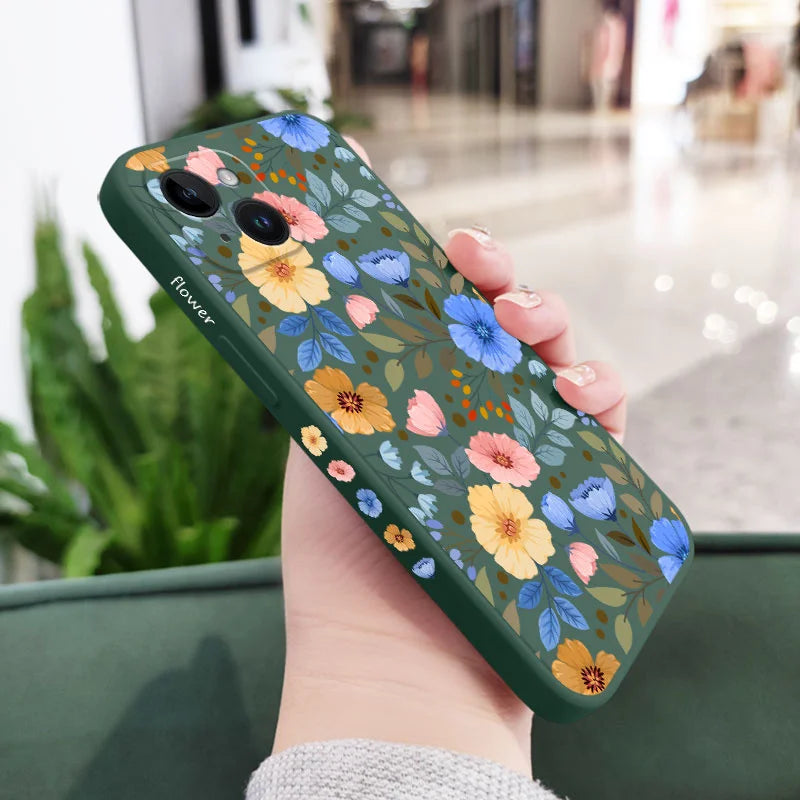Miss Pattern Flower Phone Case – Stylish & Protective