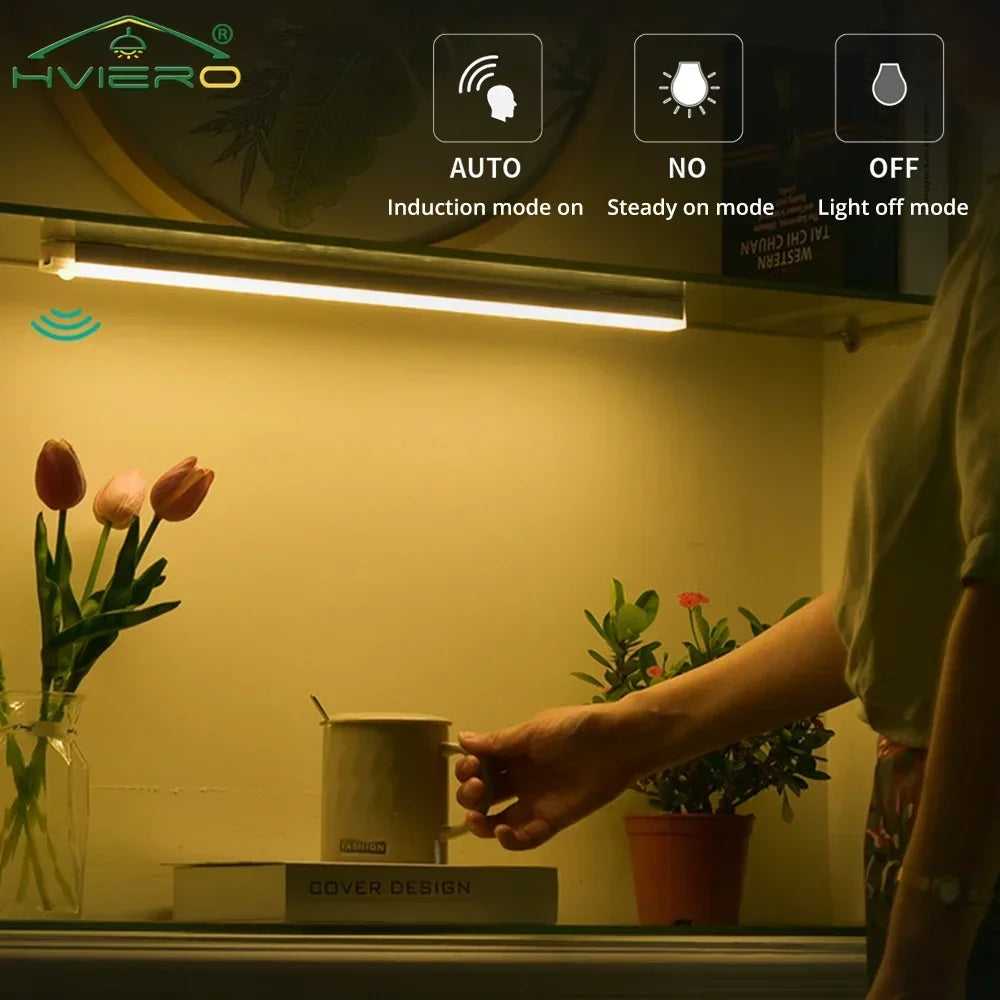 LED Motion Sensor Light – Wireless USB Rechargeable Magnetic Lamp for Closet & Home