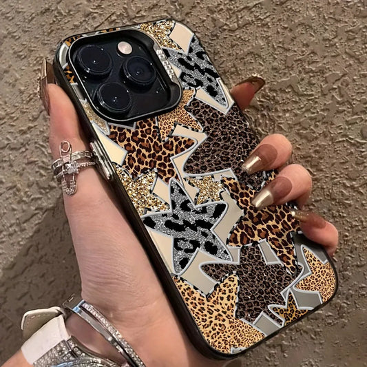Leopard Star Pattern Shockproof Case for iPhone