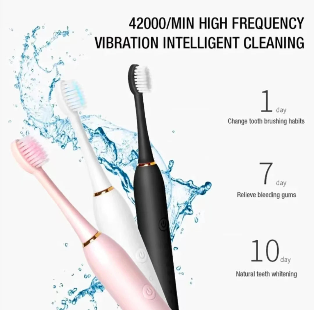 Sonic Electric Toothbrush – Rechargeable & Waterproof