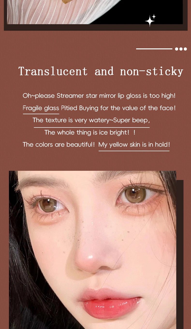 Long Lasting Lip Gloss – Moisturizing Waterproof Mirror Shine Lip Color
