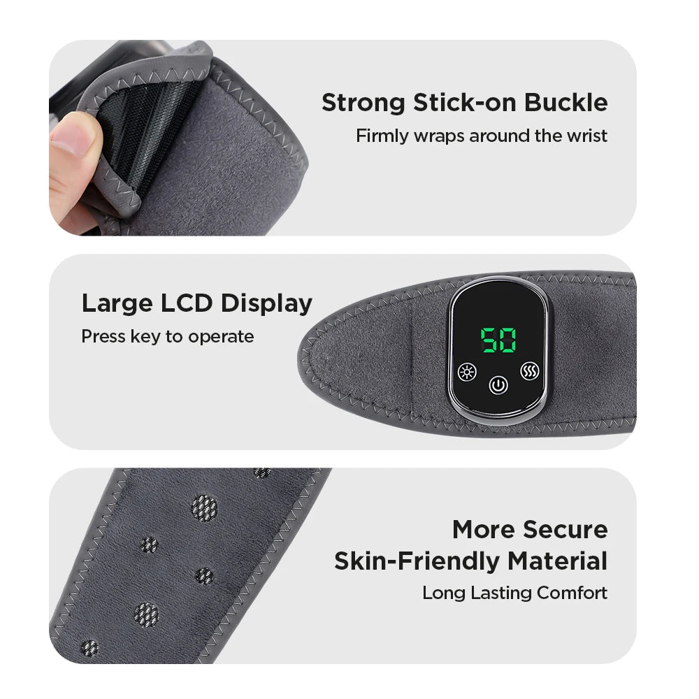 Electric Heating Wrist & Ankle Massager – Heat & Vibration Therapy