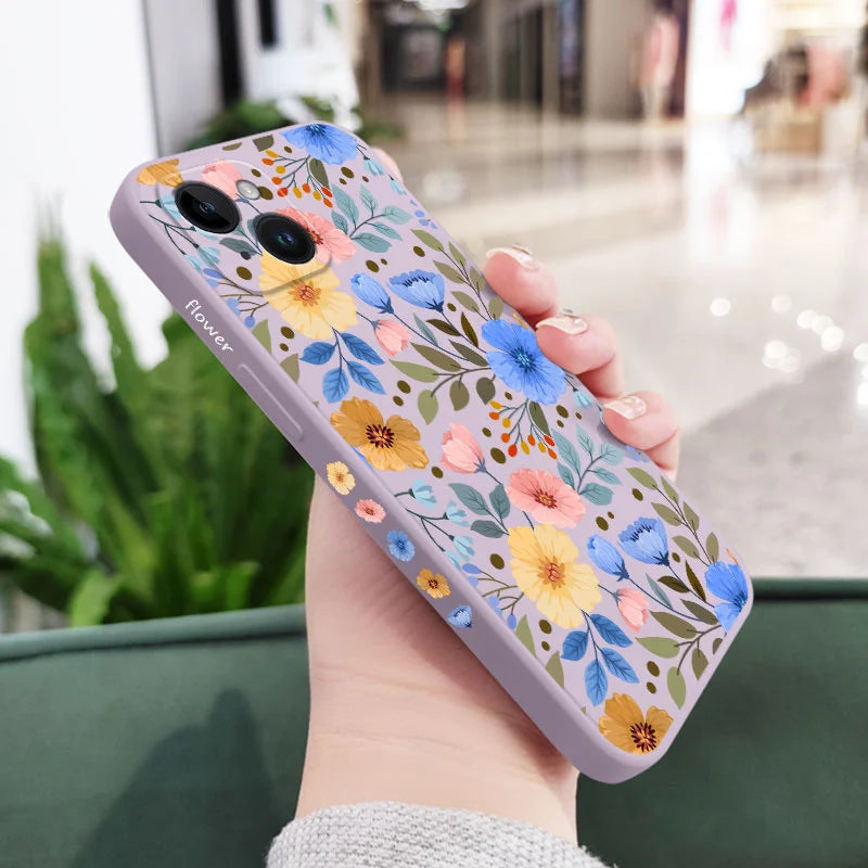 Miss Pattern Flower Phone Case – Stylish & Protective