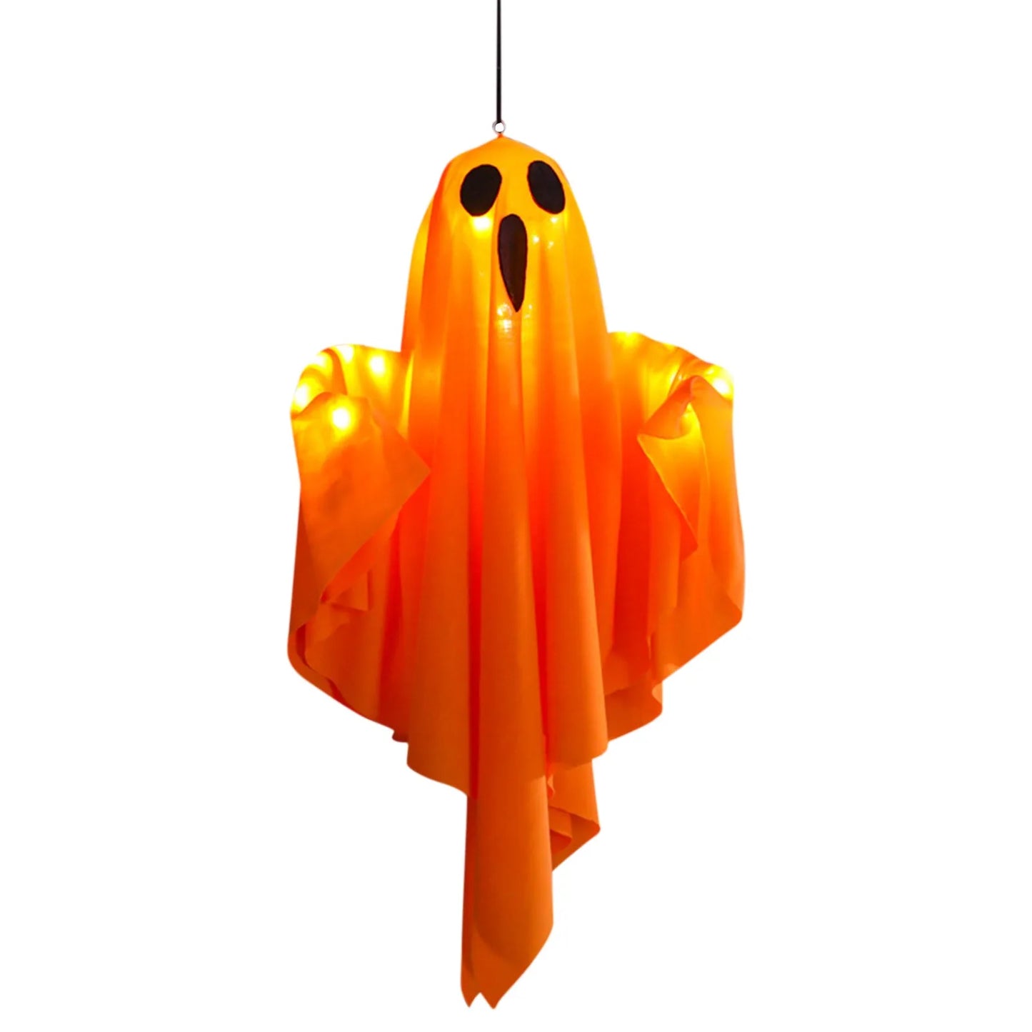 Halloween Light-Up Hanging Ghosts  Bright, Fun, and Perfect for Indoor or Outdoor Displays
