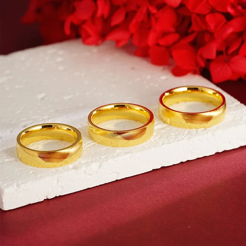 Gold Polished Cat Eye Ring for Men and Women