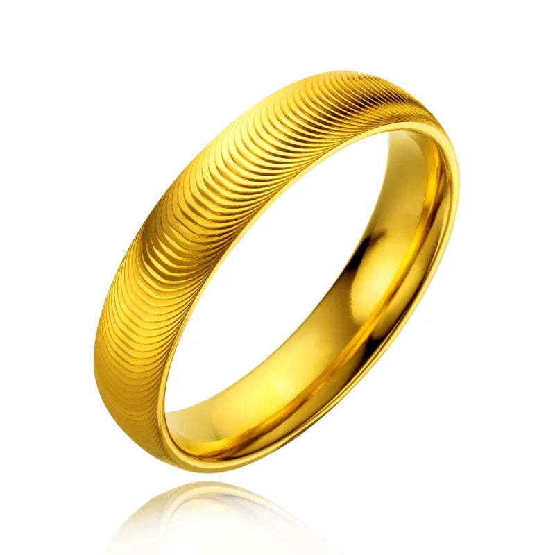 Gold Polished Cat Eye Ring for Men and Women
