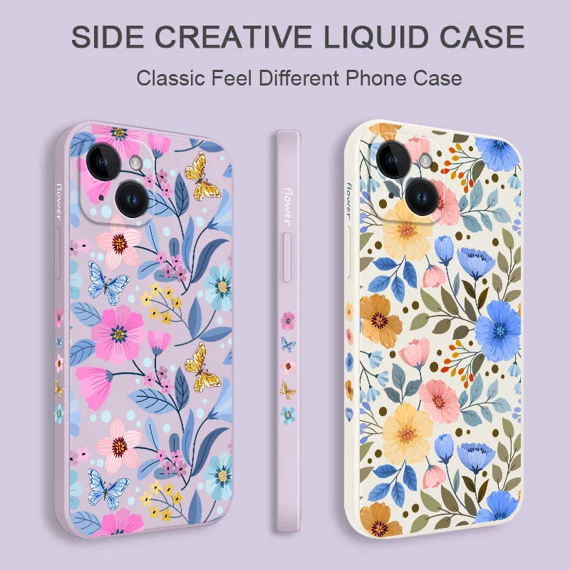 Miss Pattern Flower Phone Case – Stylish & Protective