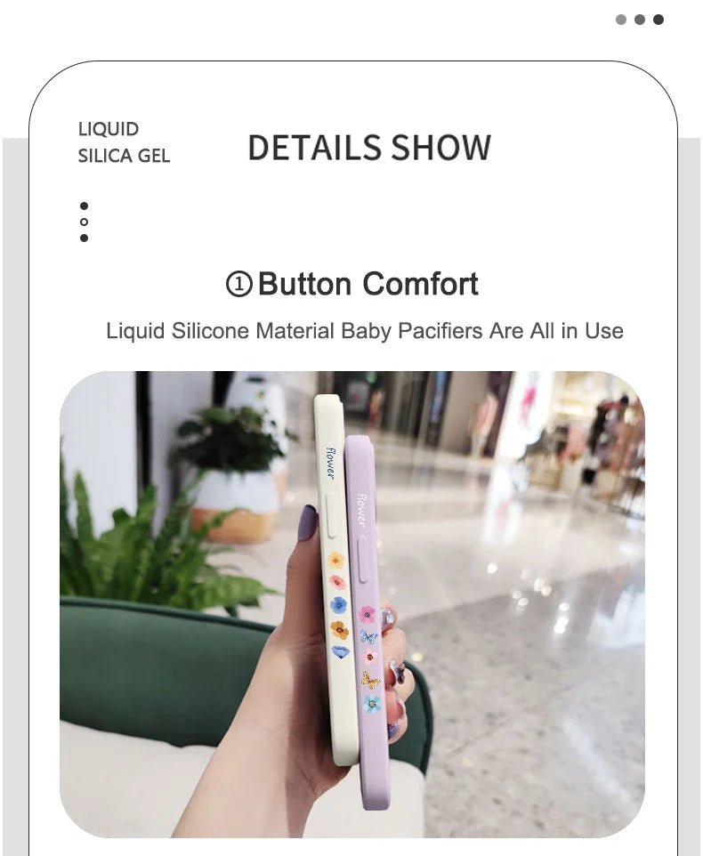 Miss Pattern Flower Phone Case – Stylish & Protective