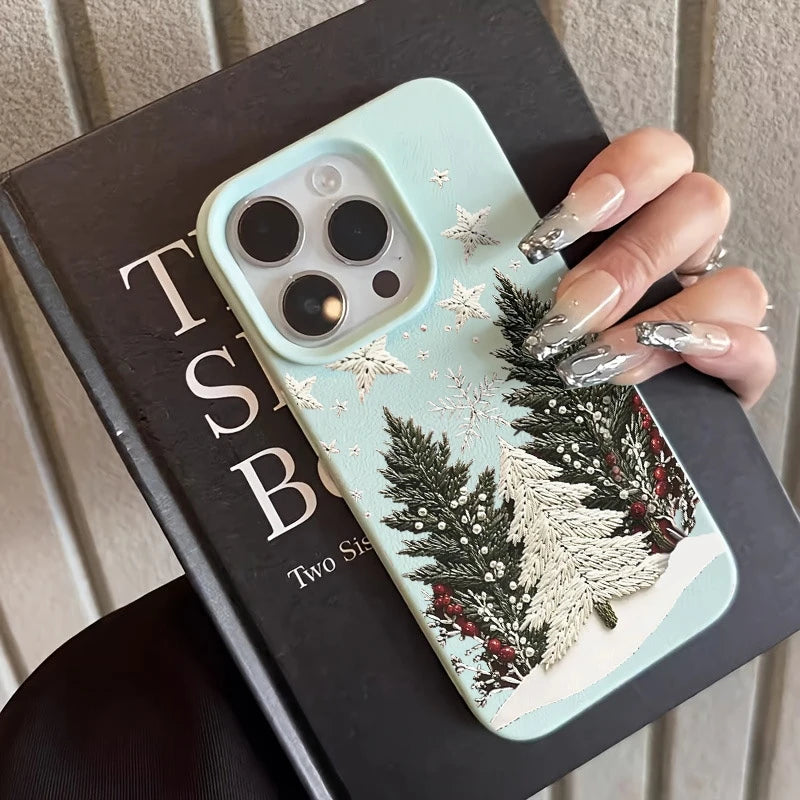 Christmas Tree Design Shockproof Silicone Phone Case for iPhone