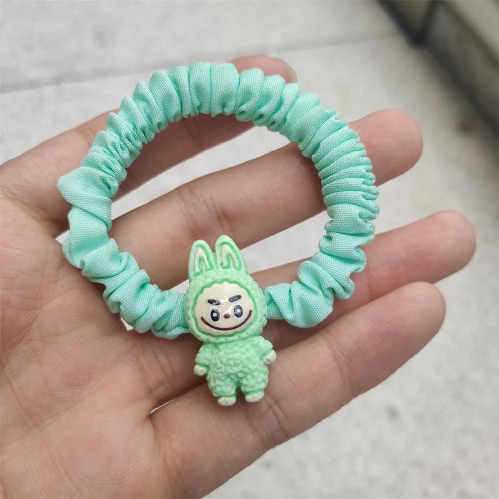 Cute Cartoon Hair Ties – 5/6pcs Elastic Ponytail Holders for Girls & Women