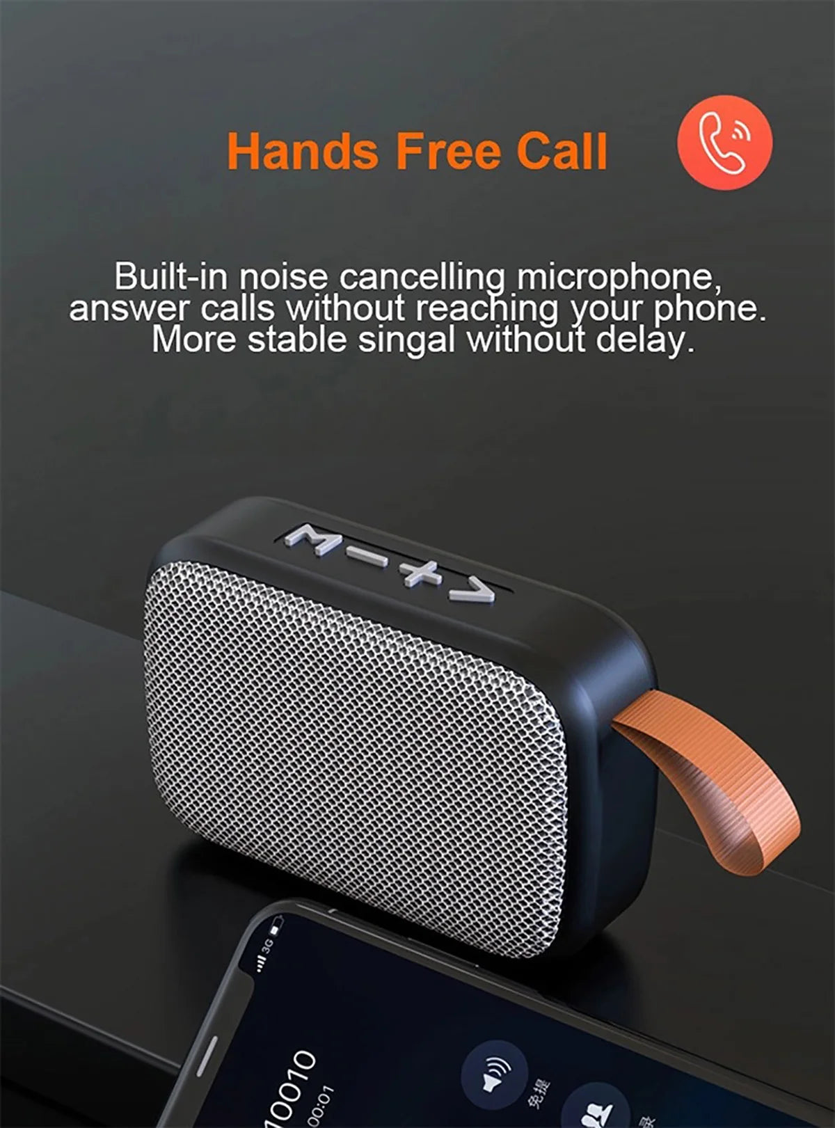 Portable Bluetooth 5.0 Mini Speaker – Outdoor Wireless Loudspeaker with HiFi 3D Stereo Sound