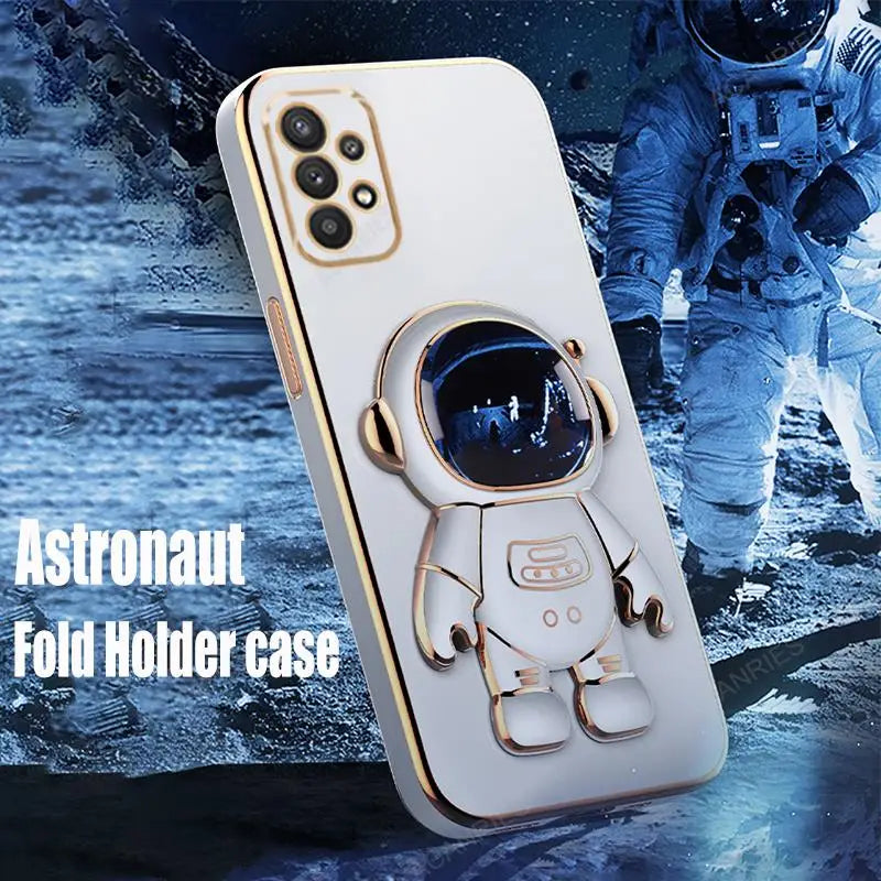 Astronaut Holder Plating Phone Case for Samsung Galaxy