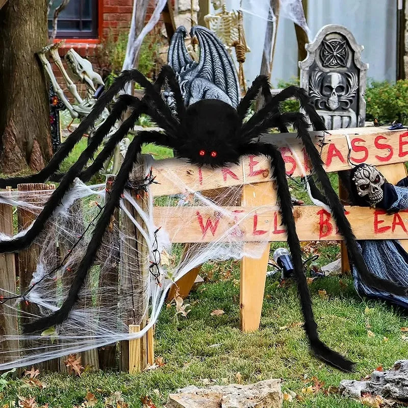 Giant Plush Spider Halloween Decoration – Realistic, Creepy, and Perfect for Indoor or Outdoor Use