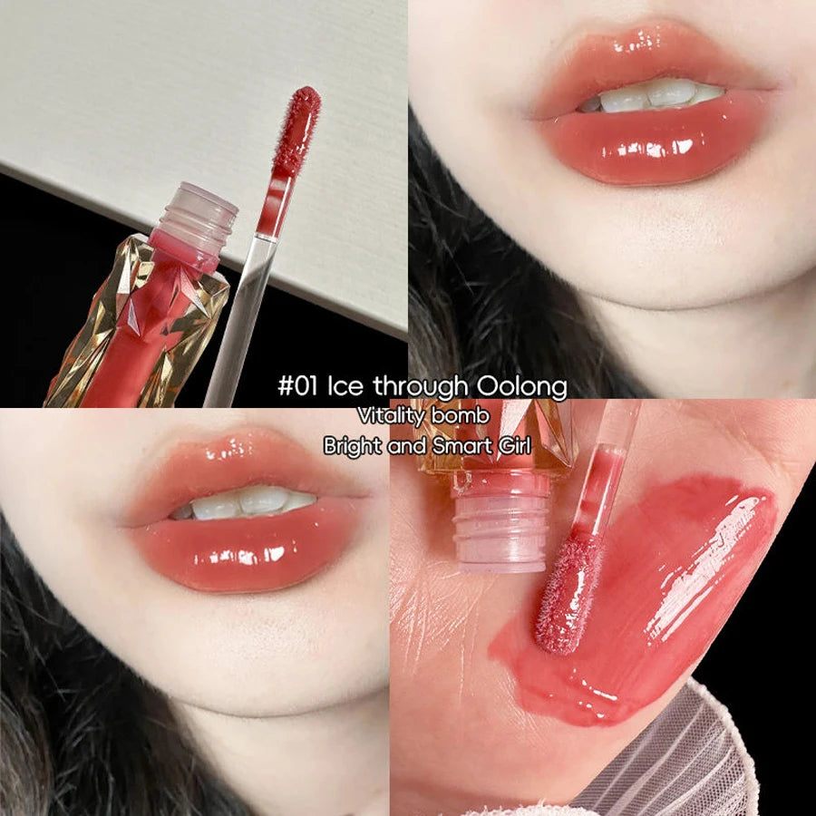 Long Lasting Lip Gloss – Moisturizing Waterproof Mirror Shine Lip Color