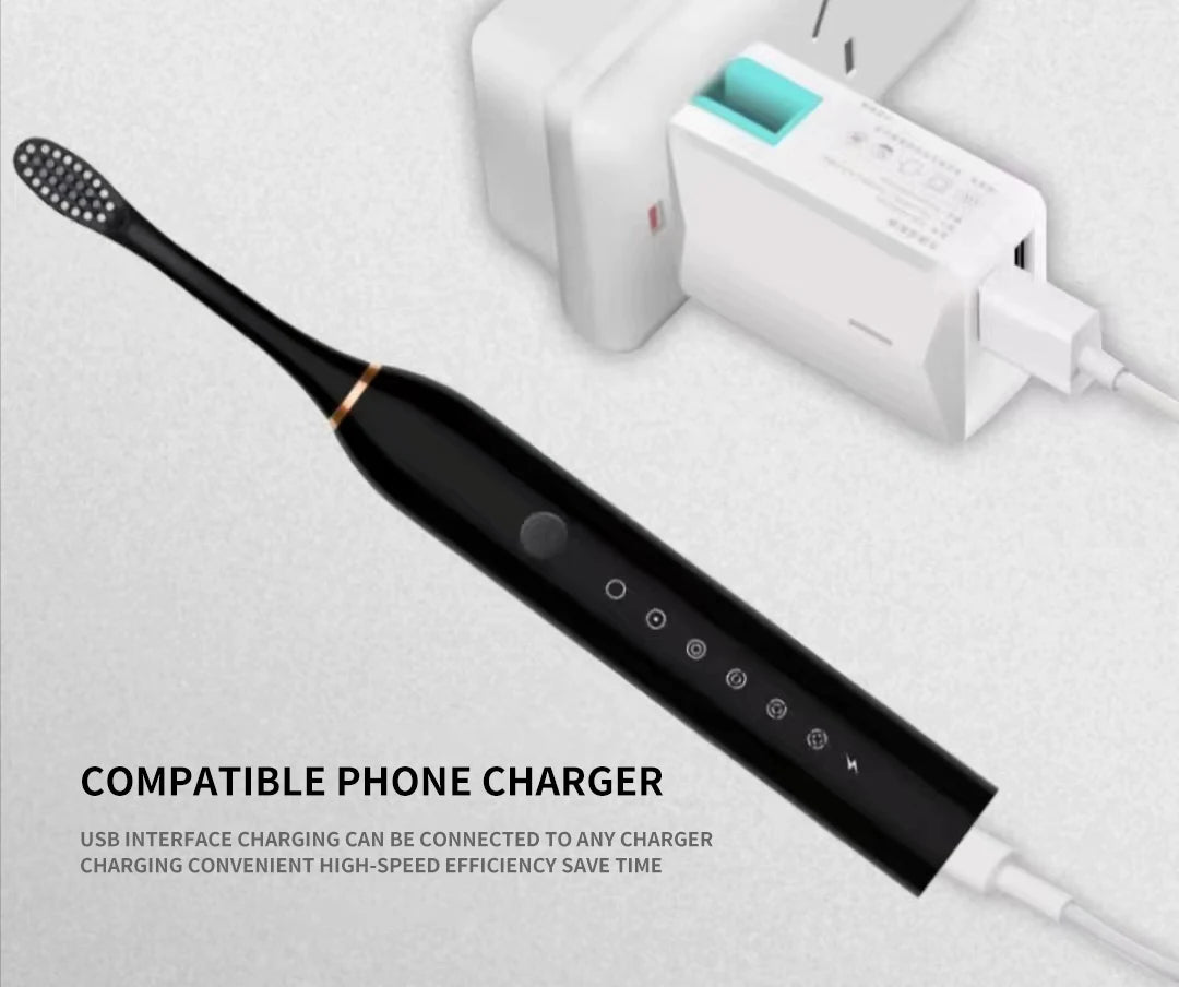 Sonic Electric Toothbrush – Rechargeable & Waterproof