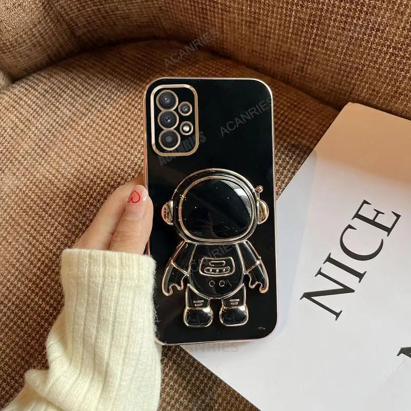 Astronaut Holder Plating Phone Case for Samsung Galaxy
