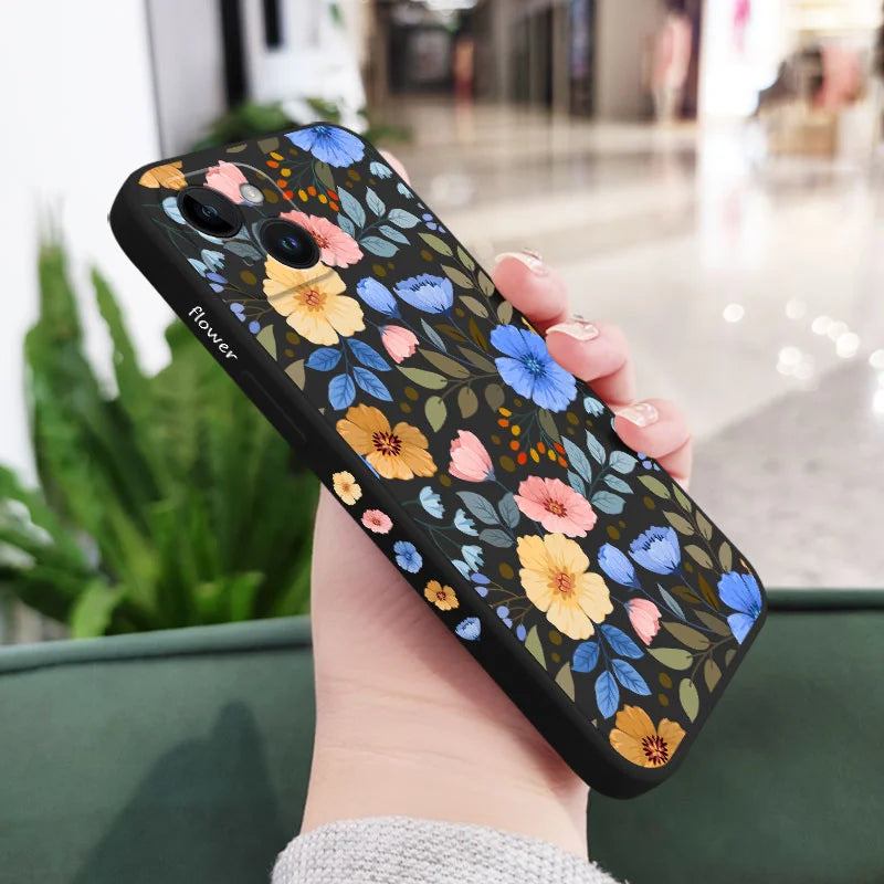 Miss Pattern Flower Phone Case  Stylish & Protective