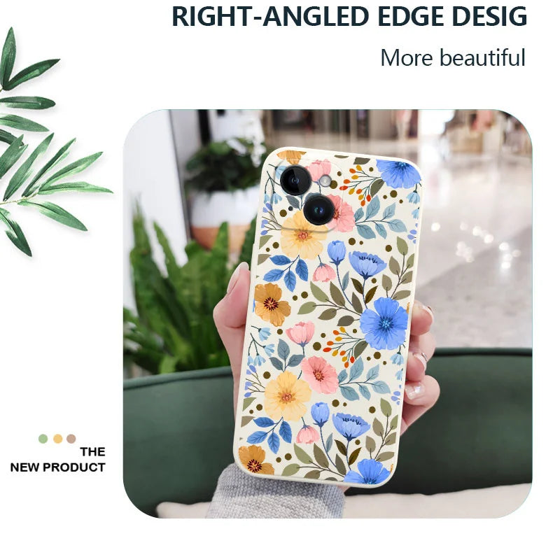 Miss Pattern Flower Phone Case – Stylish & Protective