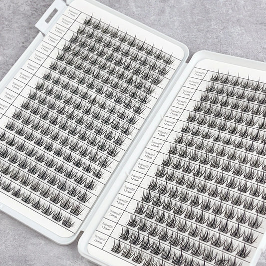 320 Pcs Eyelash Book – Cluster, Cross, and Fluffy Style Eyelash Extensions for Beginners