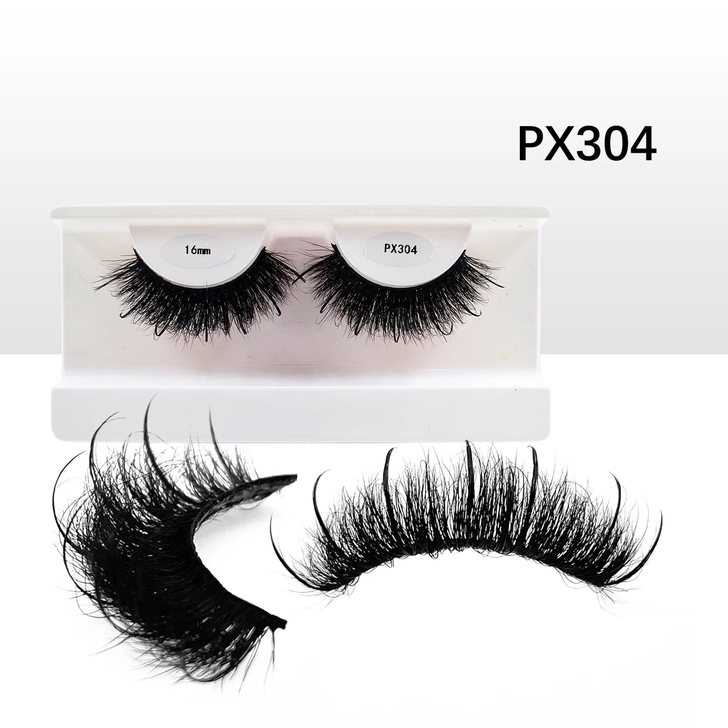 Full Strip Mink-Style Eyelashes – Reusable Synthetic Lash Extensions for Natural Look