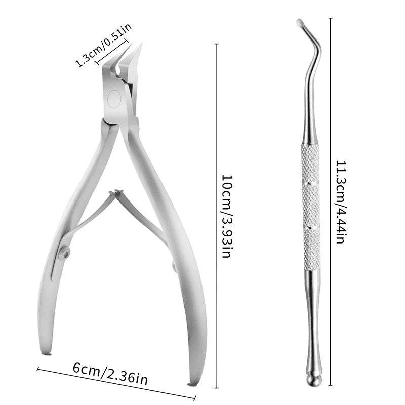 Professional Toenail Clipper for Thick & Ingrown Nails – Stainless Steel Podiatrist Nipper