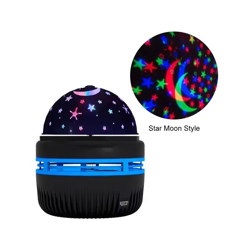 LED Starry Sky Projector Lamp – USB Rotating Night Light for Kids & Home Decor