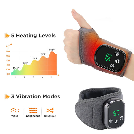 Electric Heating Wrist & Ankle Massager – Heat & Vibration Therapy