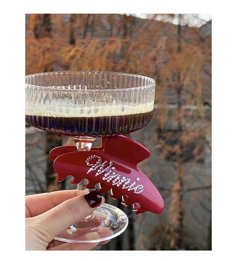 Personalized Name Hair Claw Clip for Women – Handmade Acrylic Hairpin