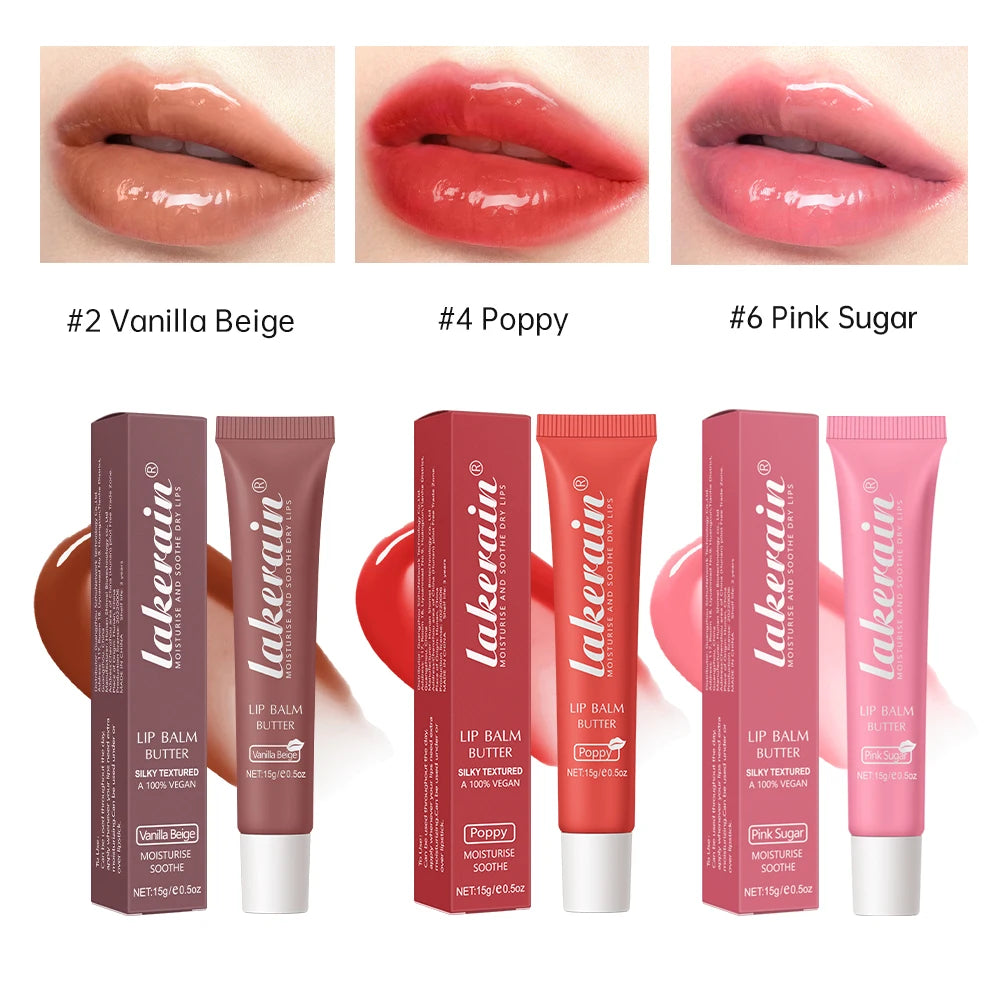 3pcs Moisturizing Lip Gloss Set – Butter Oil Jelly Lip Tint & Crystal Shine Balm