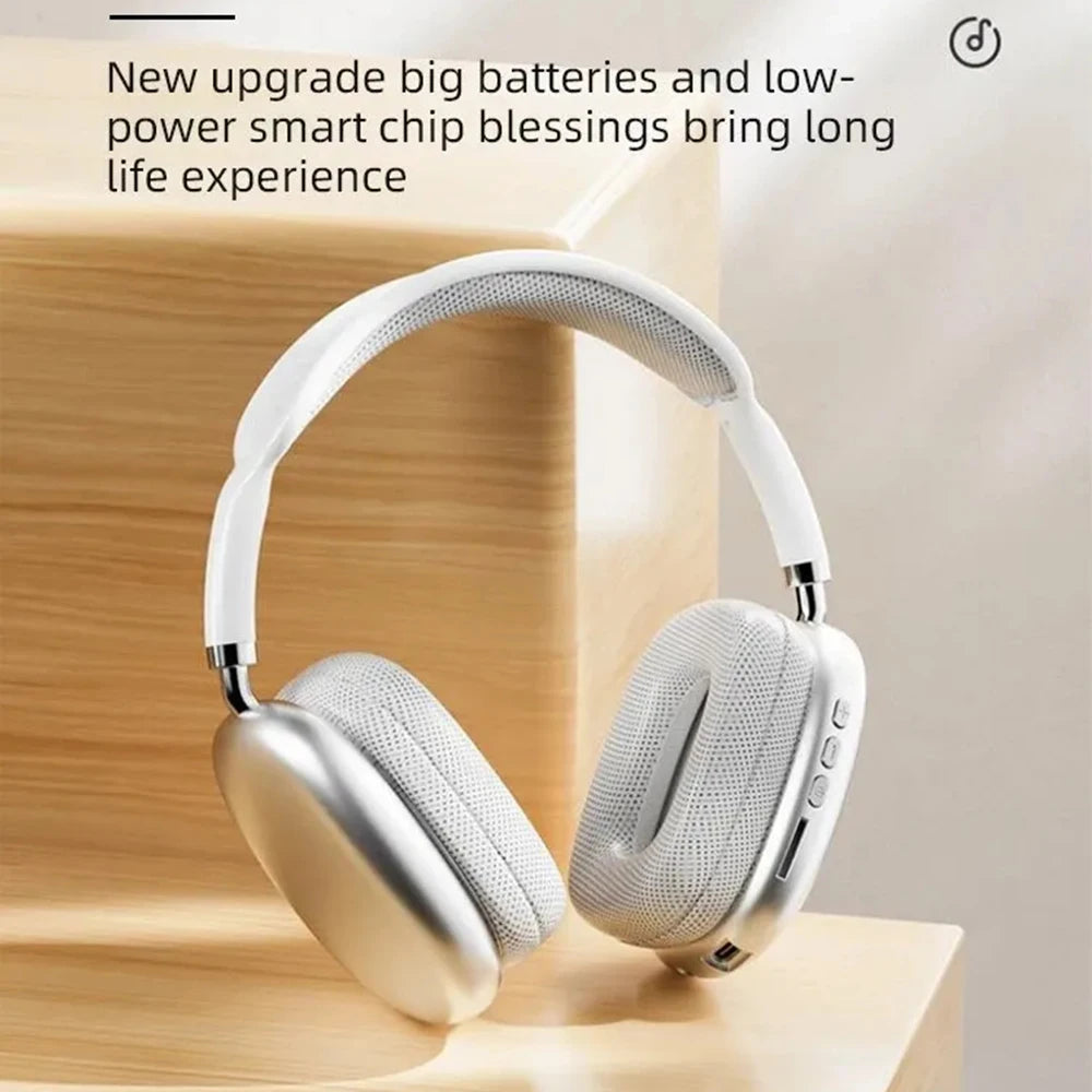 P9 Wireless Bluetooth Headphones – Noise Cancelling Over-Ear Headset with Mic & 360° Surround Sound