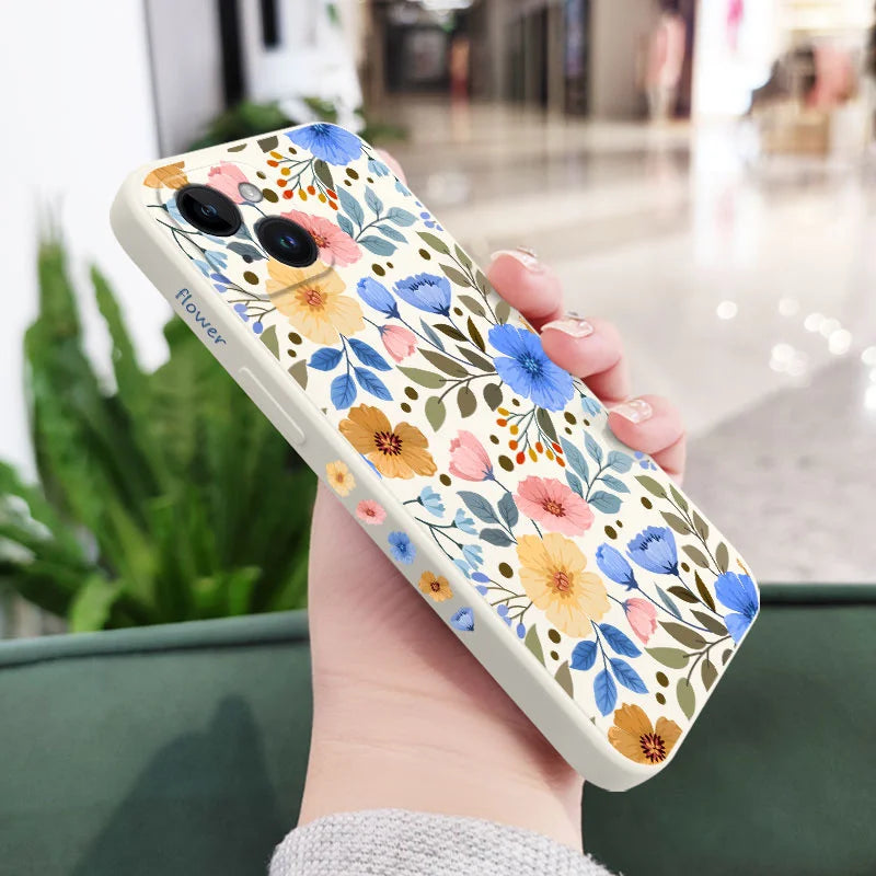 Miss Pattern Flower Phone Case  Stylish & Protective