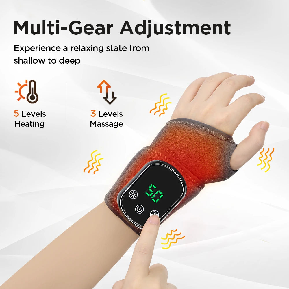 Electric Heating Wrist & Ankle Massager – Heat & Vibration Therapy